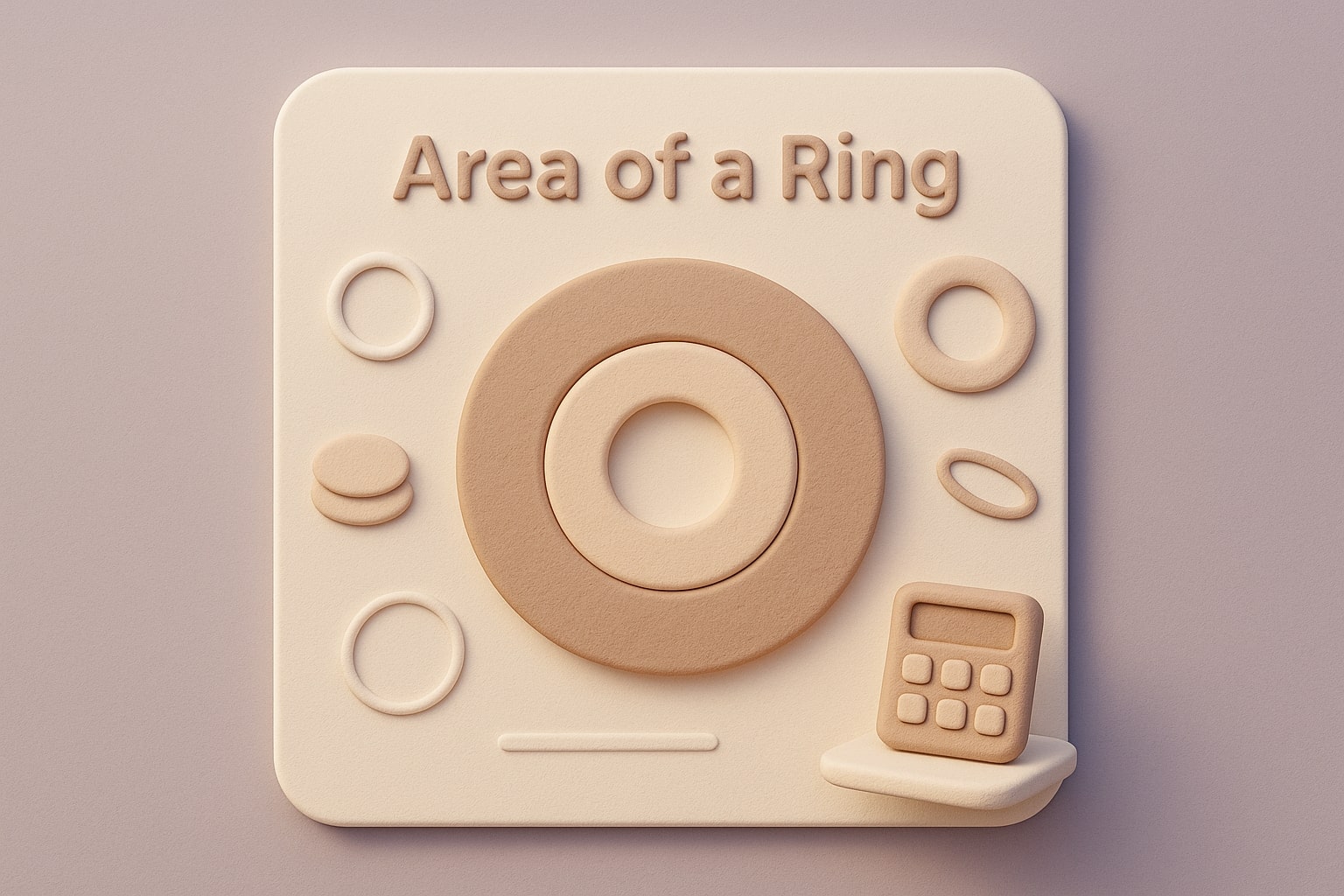 เครื่องมือคำนวณพื้นที่วงแหวน