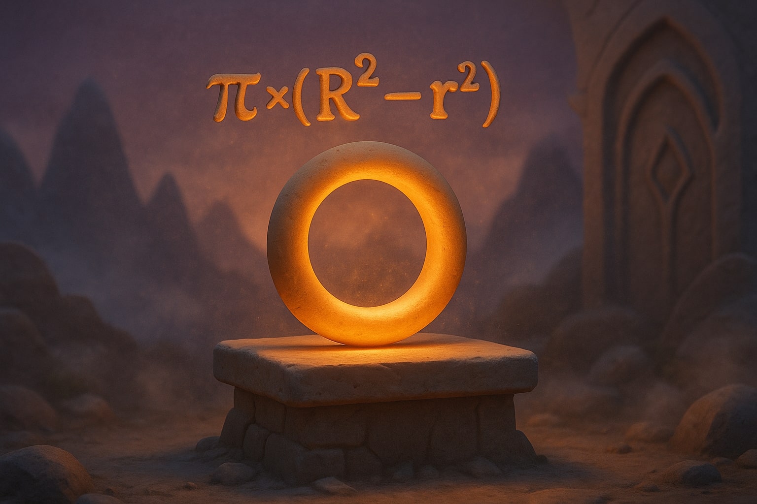 เครื่องมือคำนวณพื้นที่วงแหวน