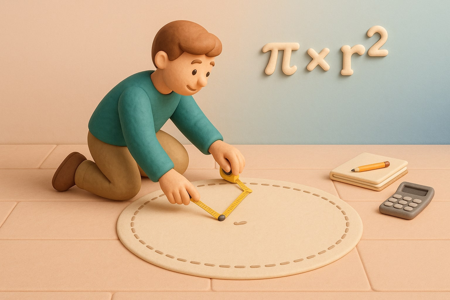 เครื่องมือคำนวณพื้นที่วงกลมเป็นตารางฟุต