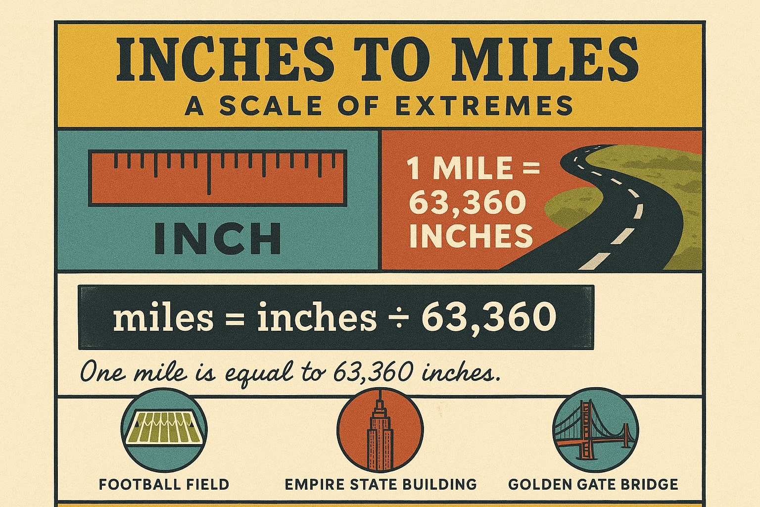 Inches to Miles 1