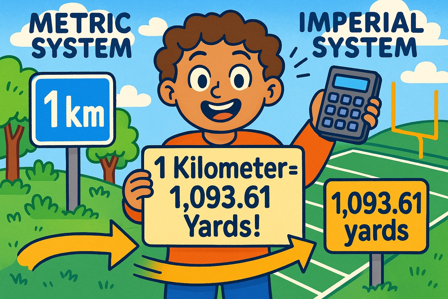 เครื่องมือแปลงกิโลเมตรเป็นหลา 1