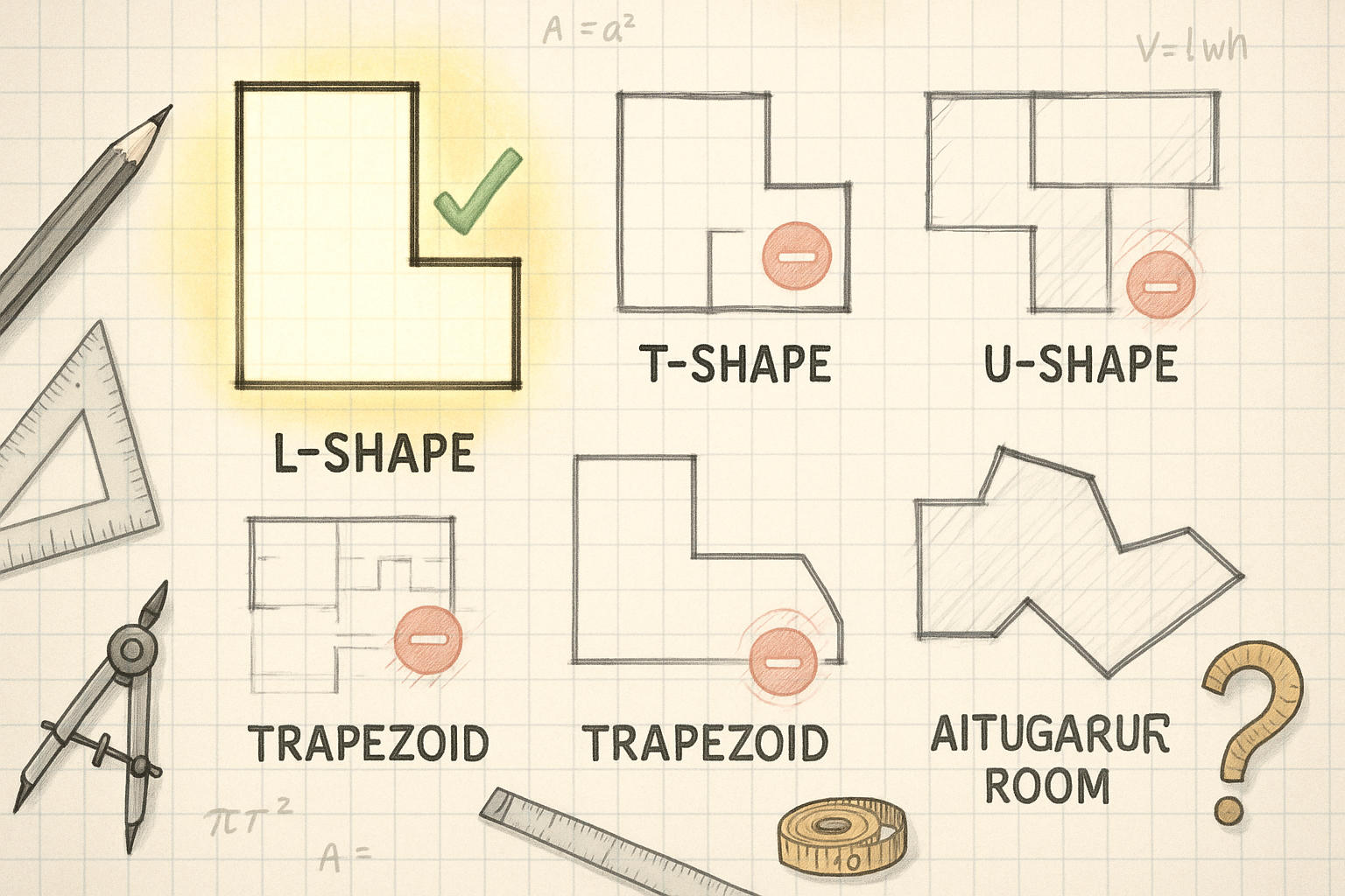 เครื่องมือคำนวณพื้นที่รูปตัว L