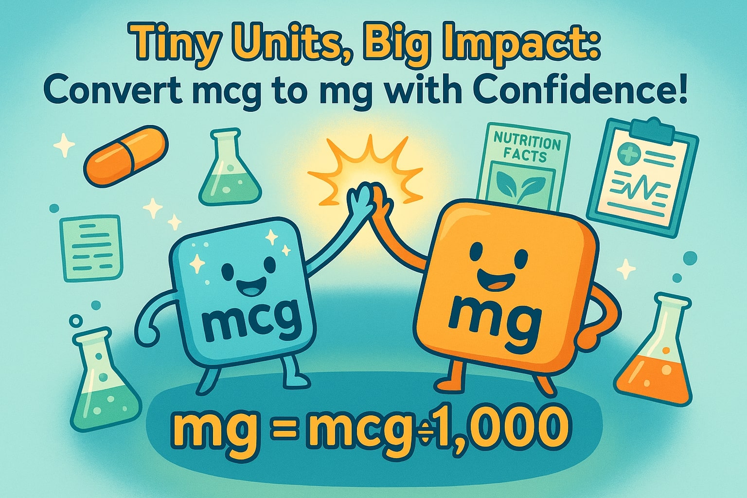 เครื่องมือแปลงไมโครกรัมเป็นมิลลิกรัม