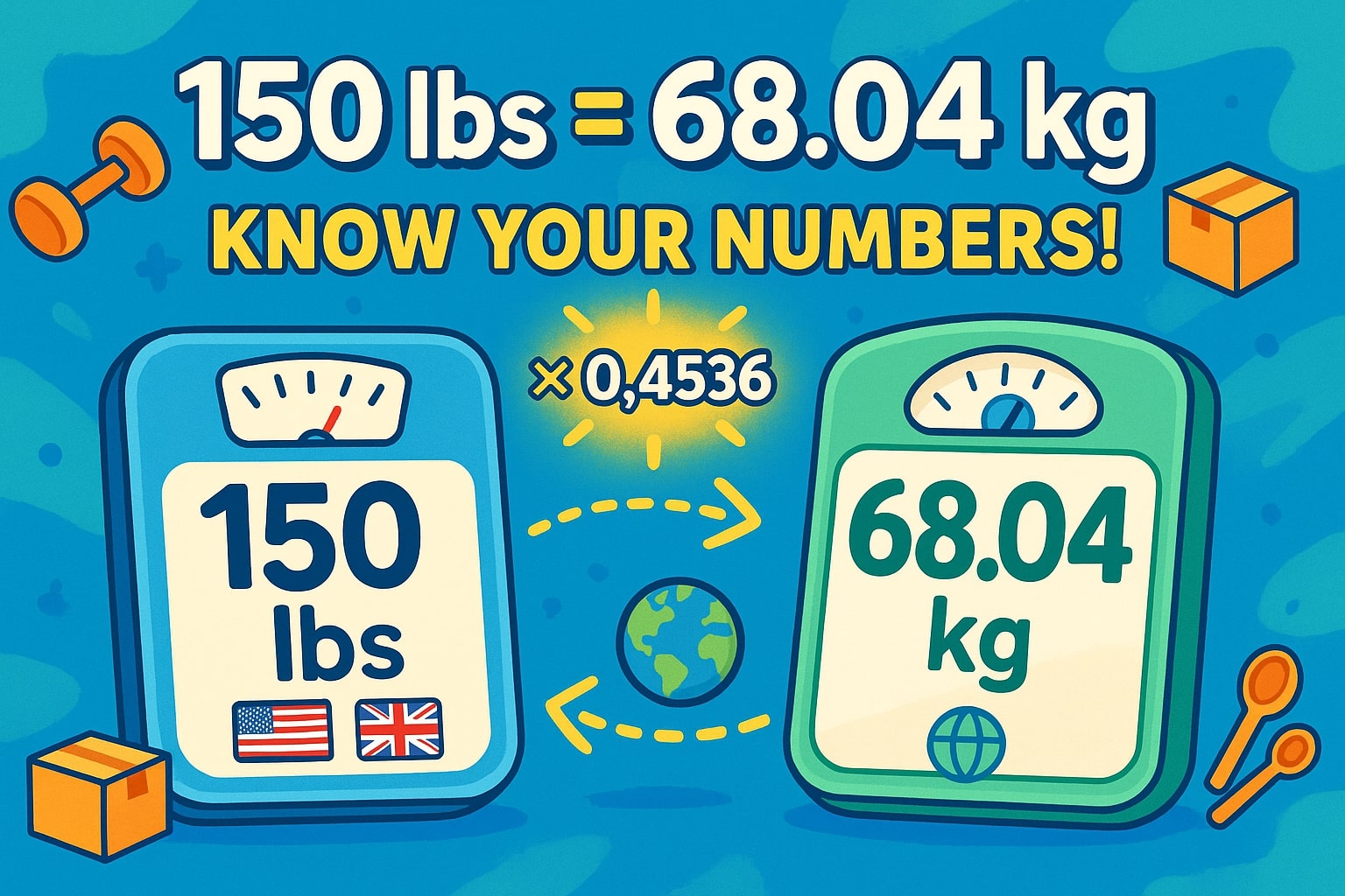 เครื่องมือแปลงปอนด์เป็นกิโลกรัม