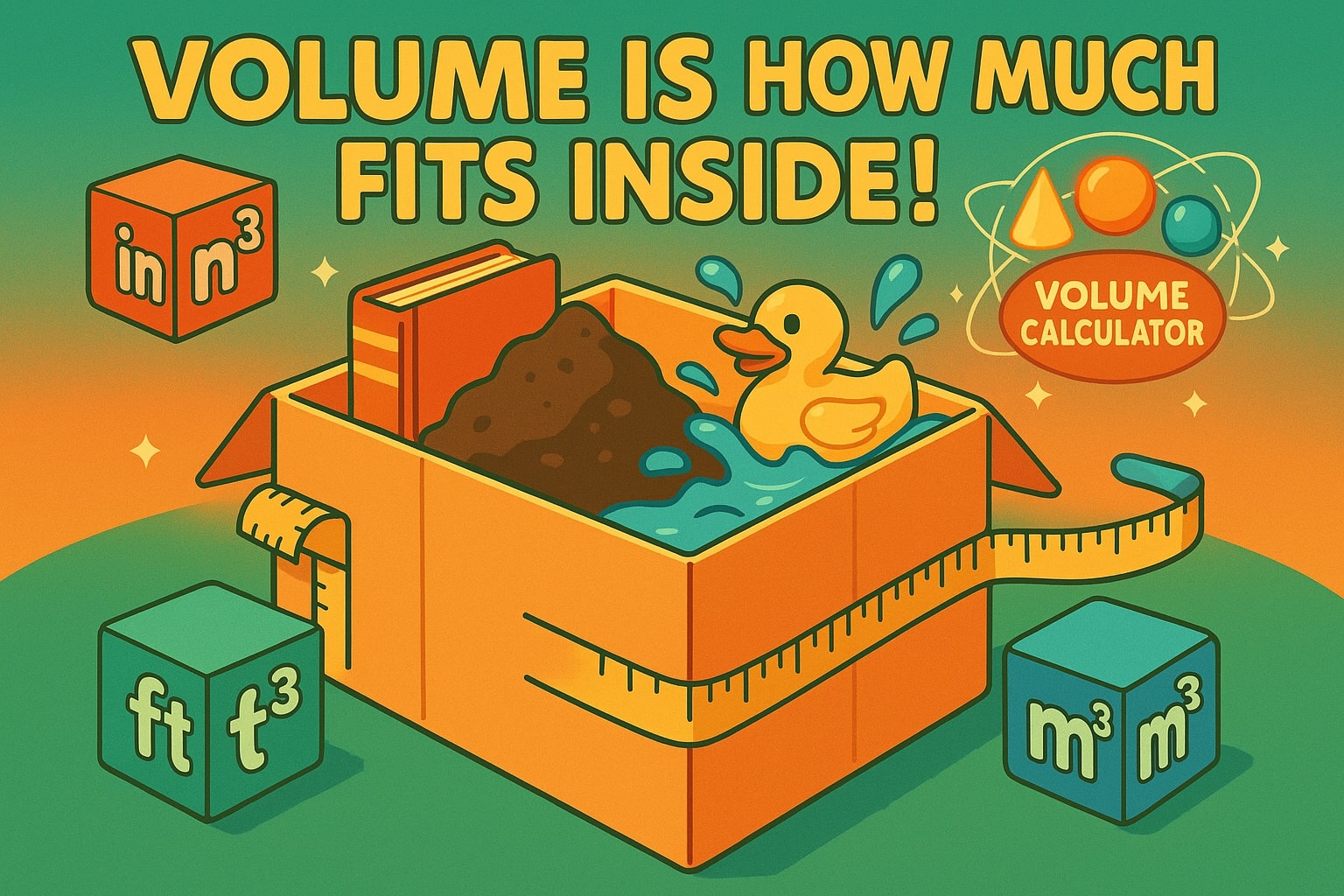 เครื่องมือคำนวณปริมาตรรูปปริซึมสี่เหลี่ยมผืนผ้า 1