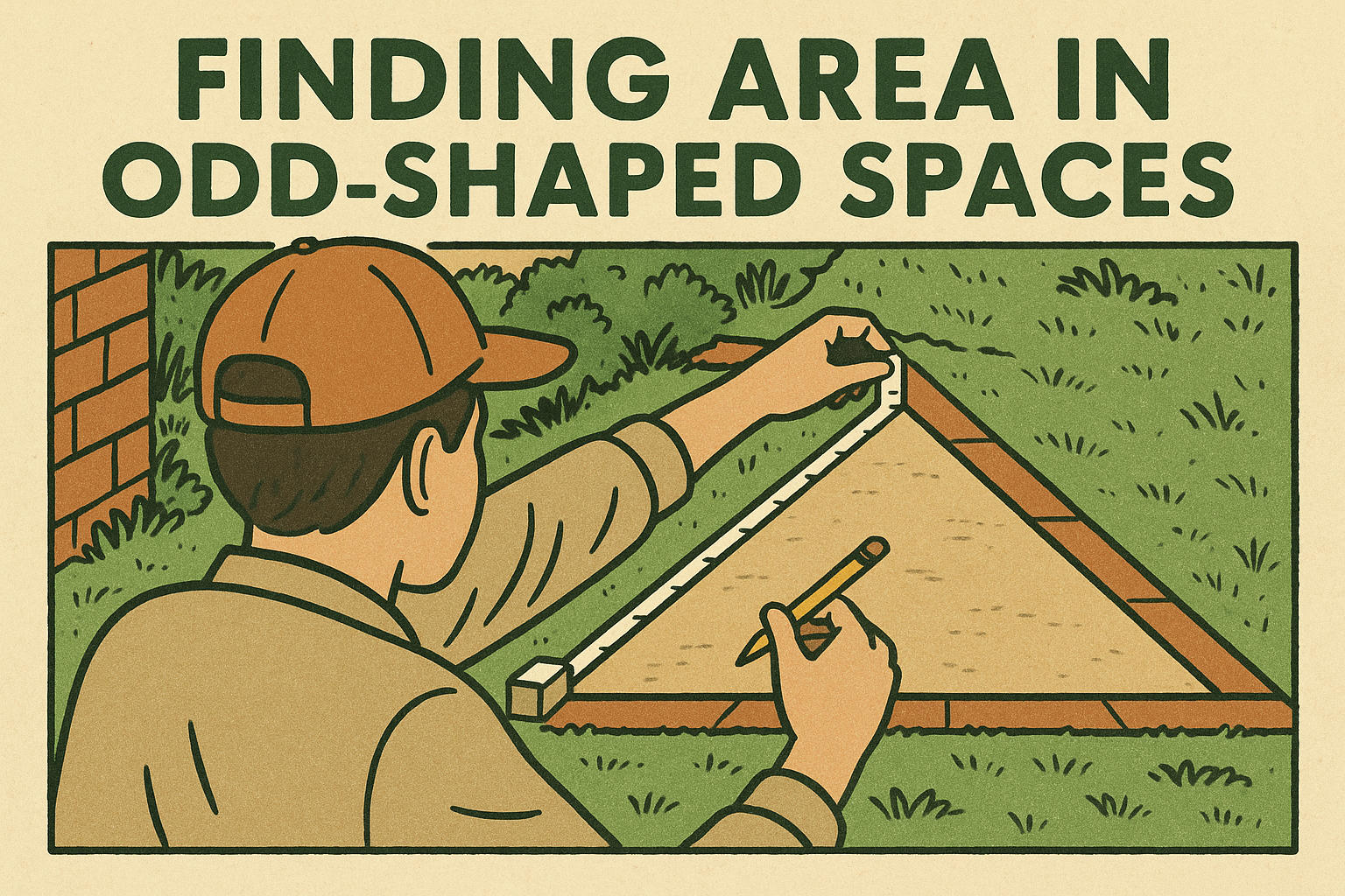 เครื่องมือคำนวณพื้นที่สามเหลี่ยมเป็นตารางฟุต