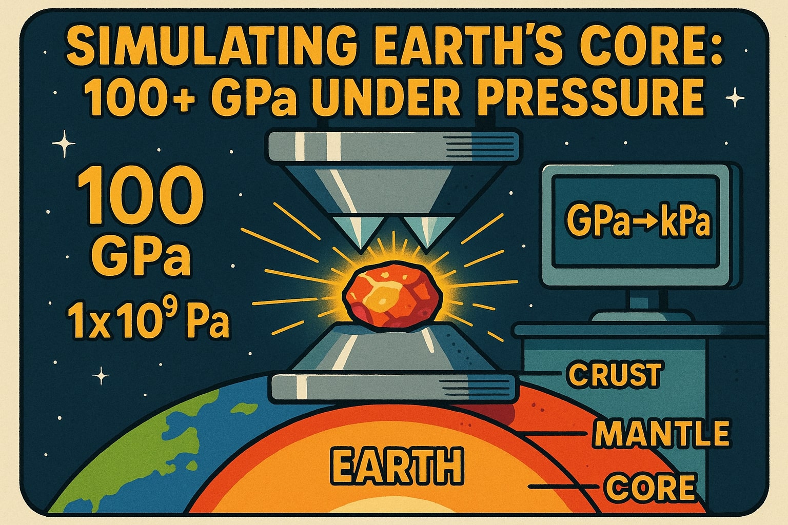 เครื่องมือแปลง Gigapascal เป็น Kilopascal