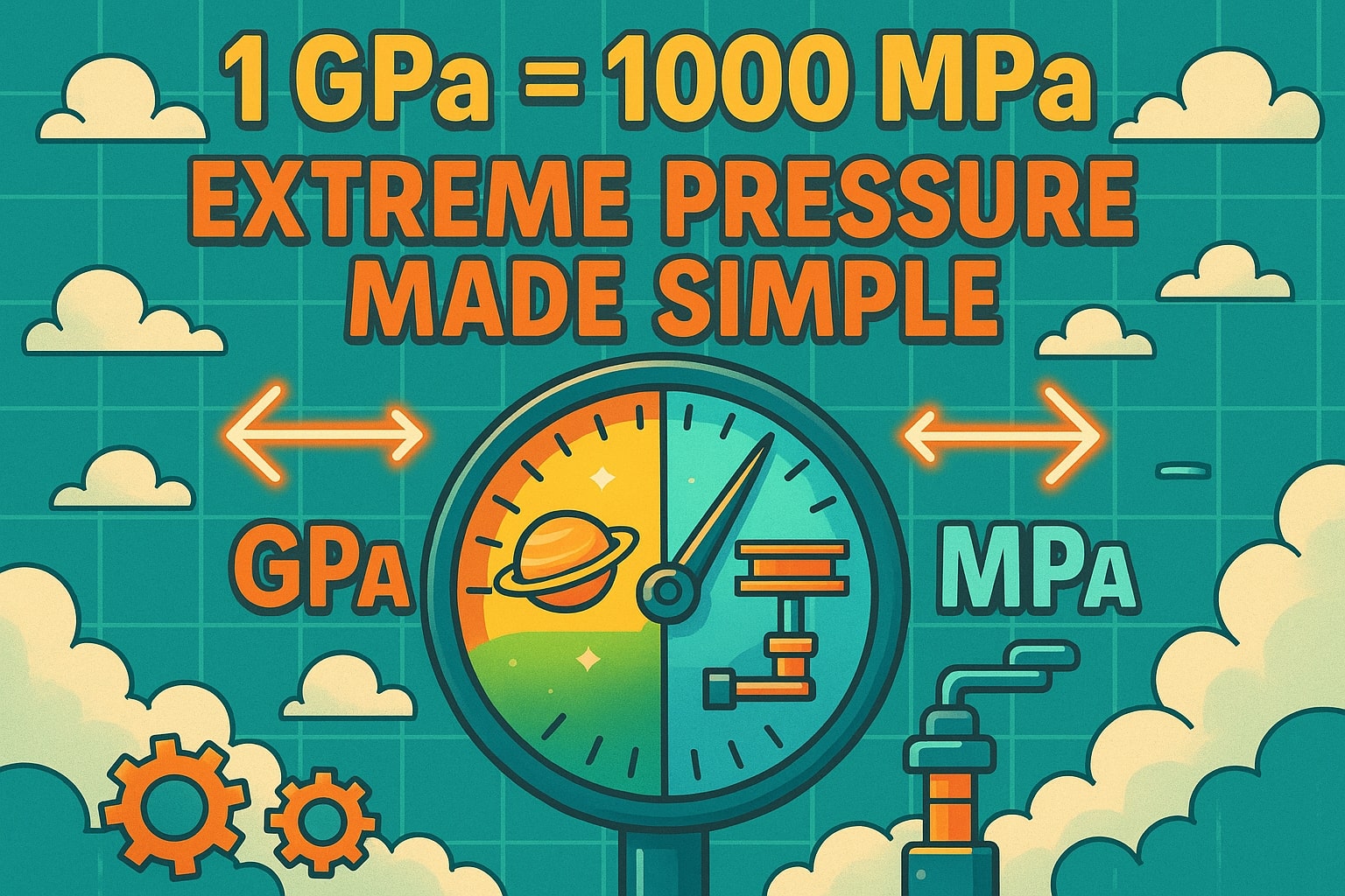 ตัวแปลงกิกะปาสคาลเป็นเมกะปาสคาล