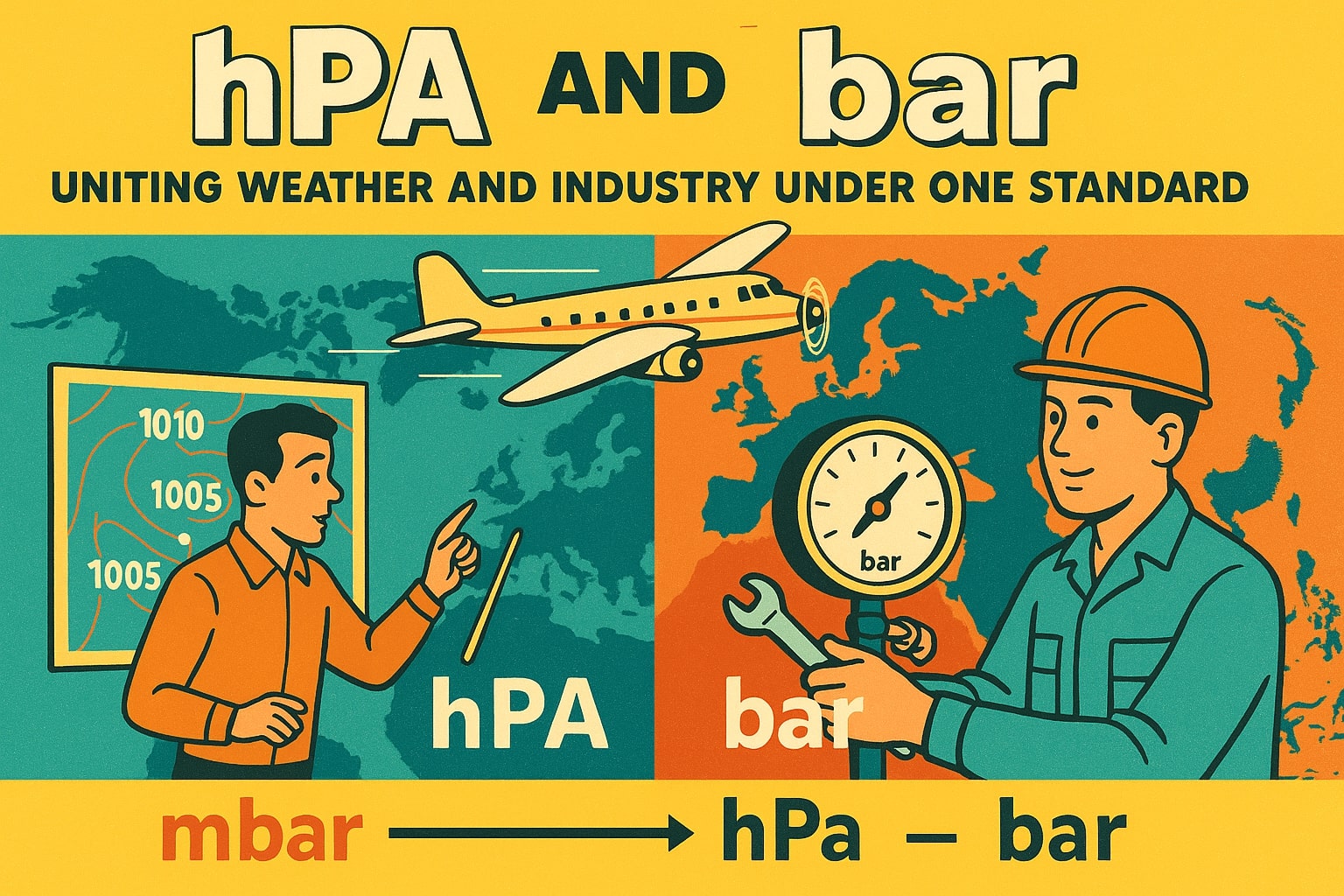 เครื่องมือแปลง Hectopascal เป็น Bar