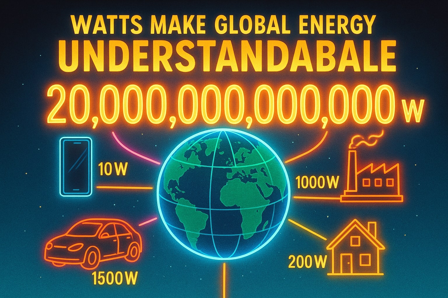 เครื่องมือแปลงเทราวัตต์เป็นวัตต์