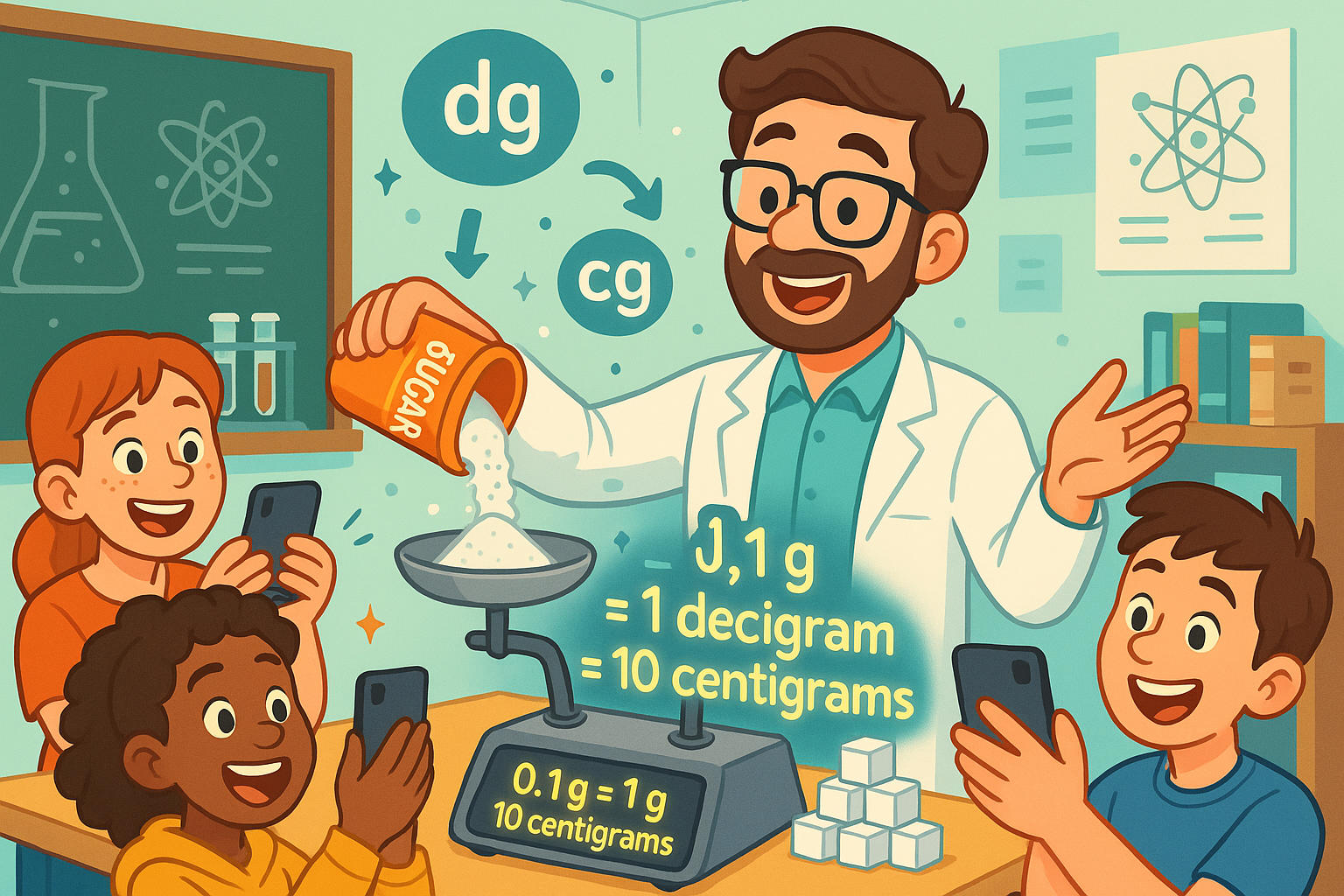 Decigrams to Centigrams Converter