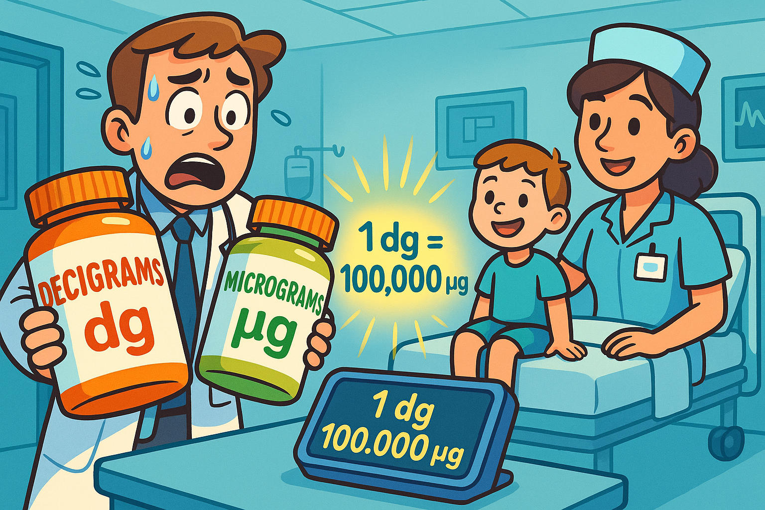 เครื่องมือแปลงเดซิกรัมเป็นไมโครกรัม