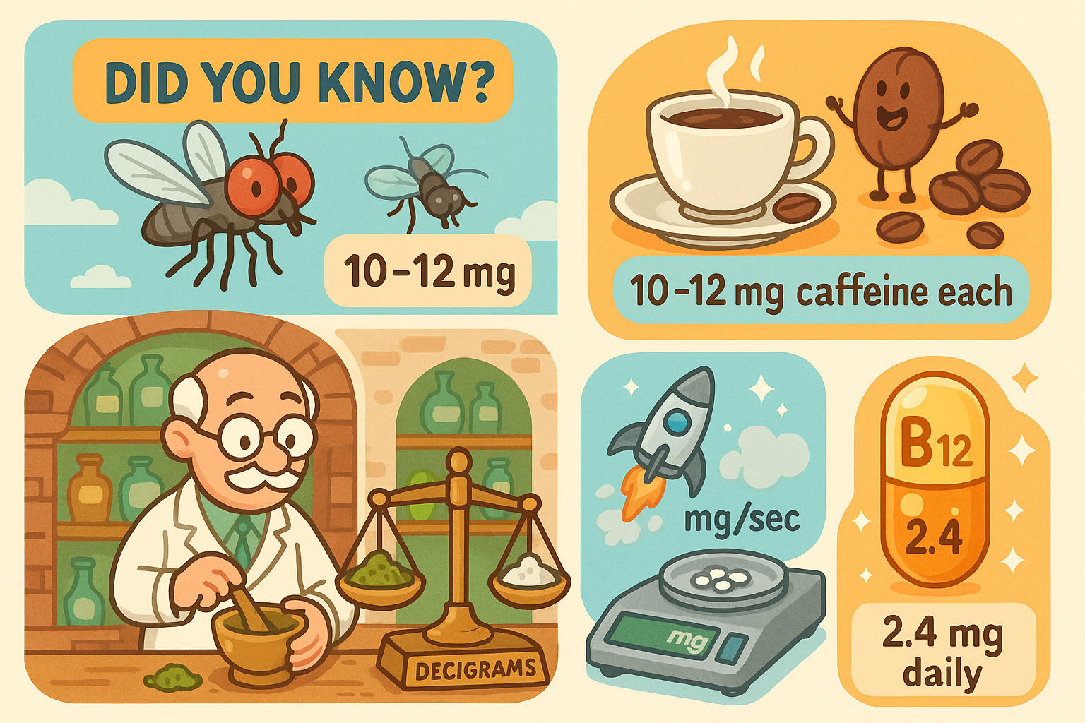 เครื่องมือแปลงหน่วยเดซิกรัมเป็นมิลลิกรัม