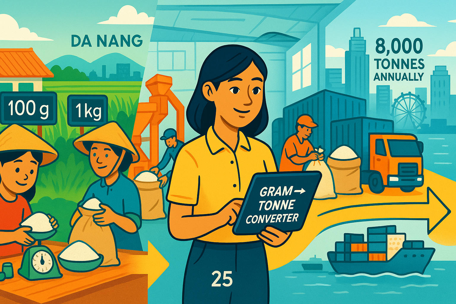 ตัวแปลงกรัมเป็นตัน