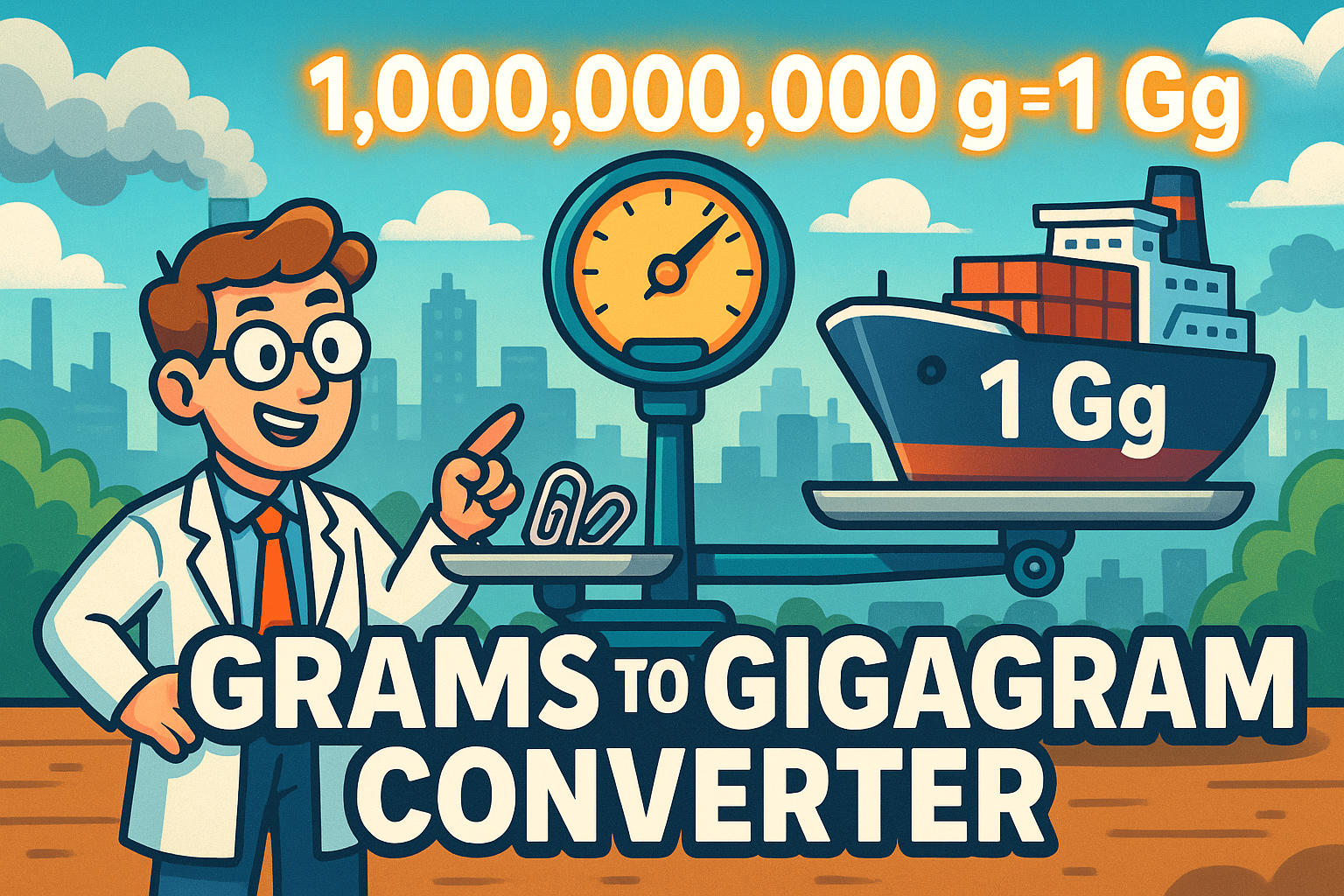 เครื่องมือแปลงกรัมเป็นกิกากรัม