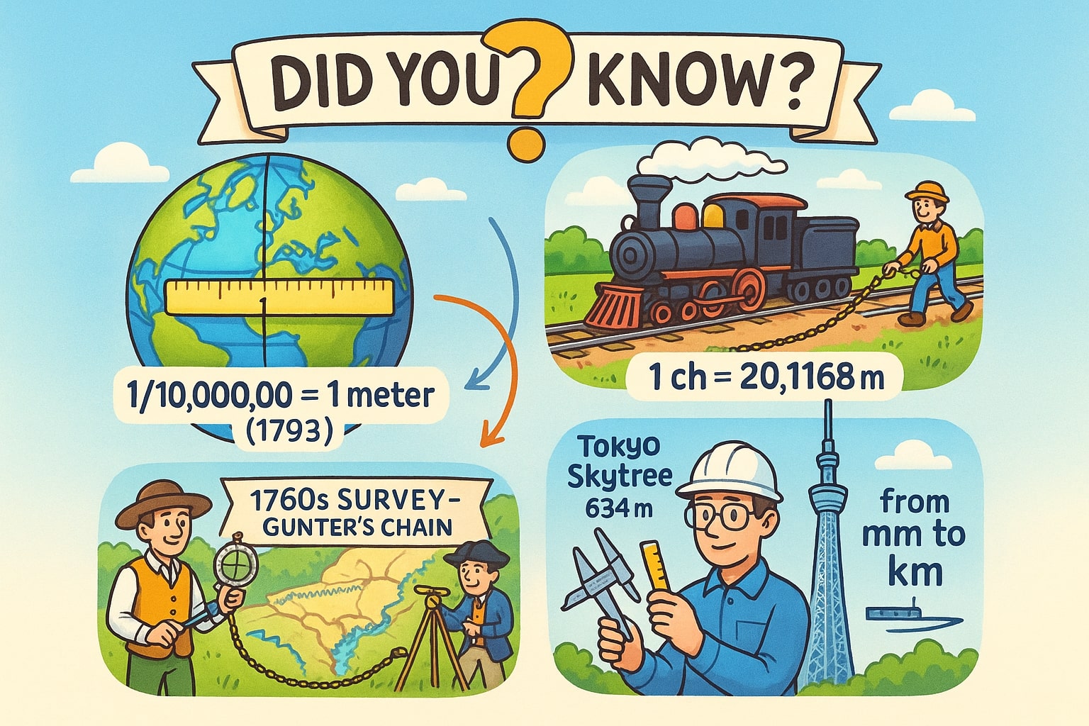 Meters to Chains Converter