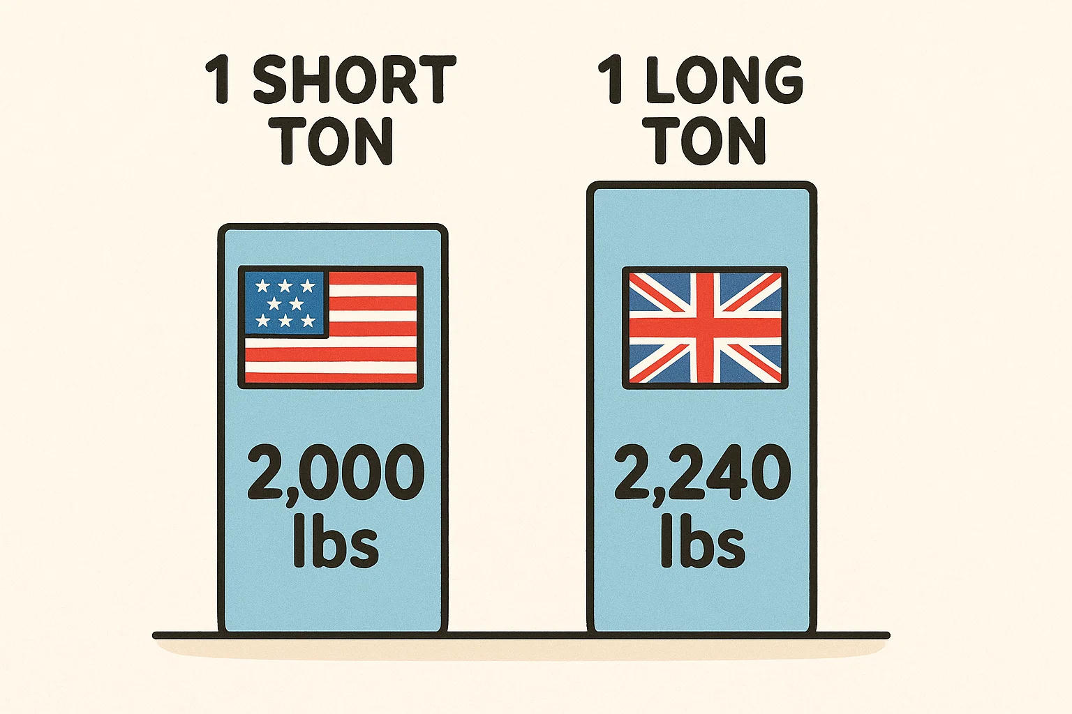 เครื่องมือแปลงตันสั้นเป็นตันยาว