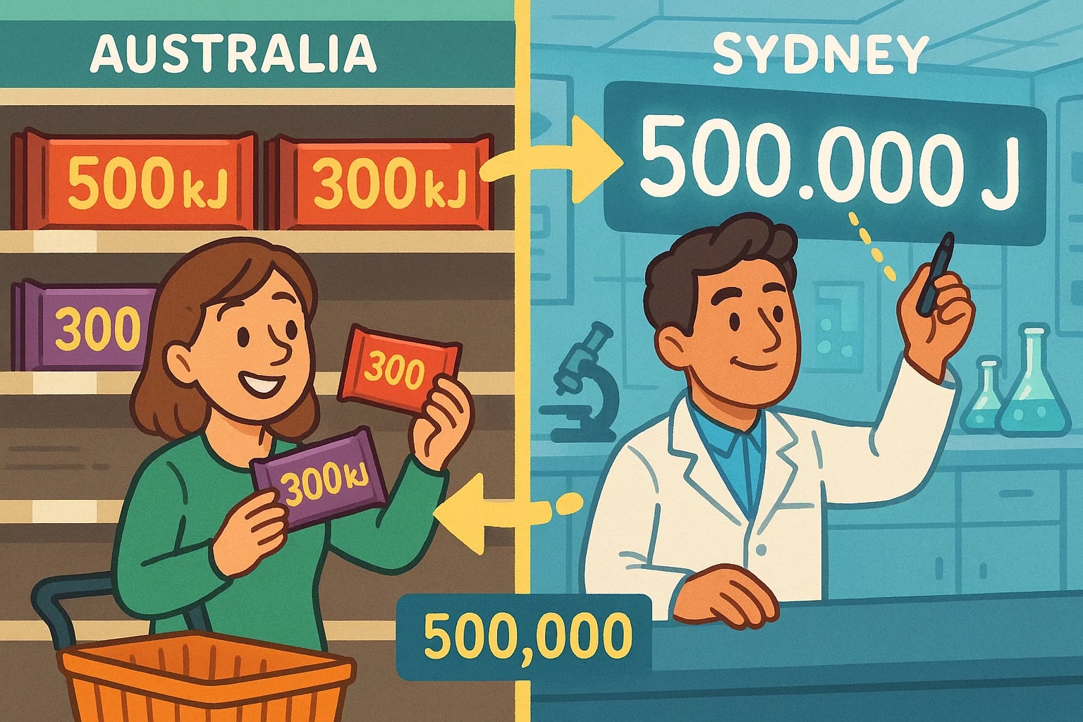 เครื่องมือแปลงกิโลจูลเป็นจูล