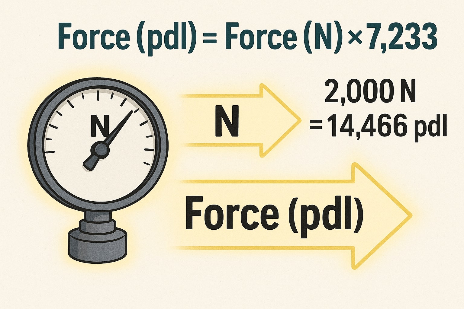 เครื่องมือแปลงนิวตันเป็นพอนดัล