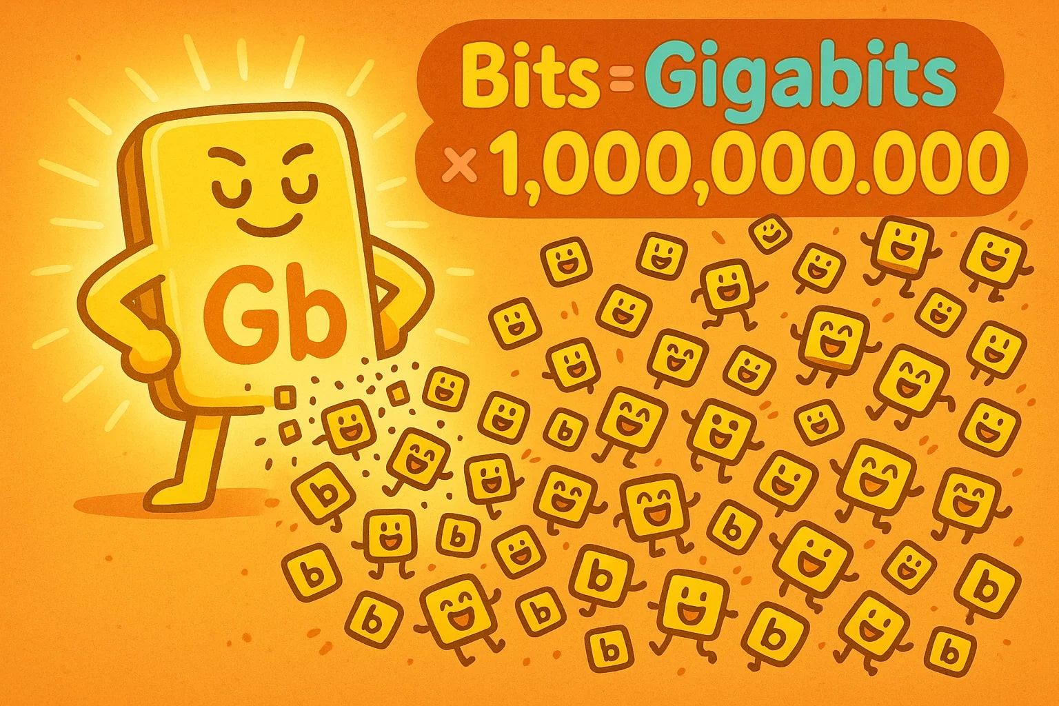 เครื่องมือแปลงจากกิกะบิตเป็นบิต