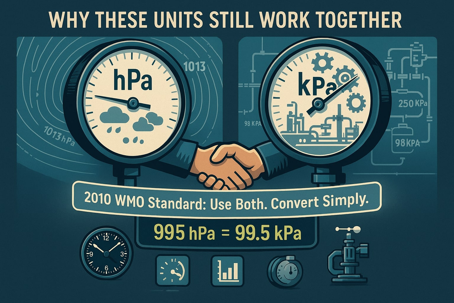 เครื่องมือแปลง Hectopascal เป็น Kilopascal