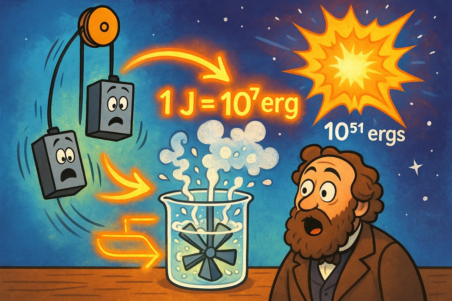 เครื่องมือแปลงหน่วยจูลเป็นเอิร์ก