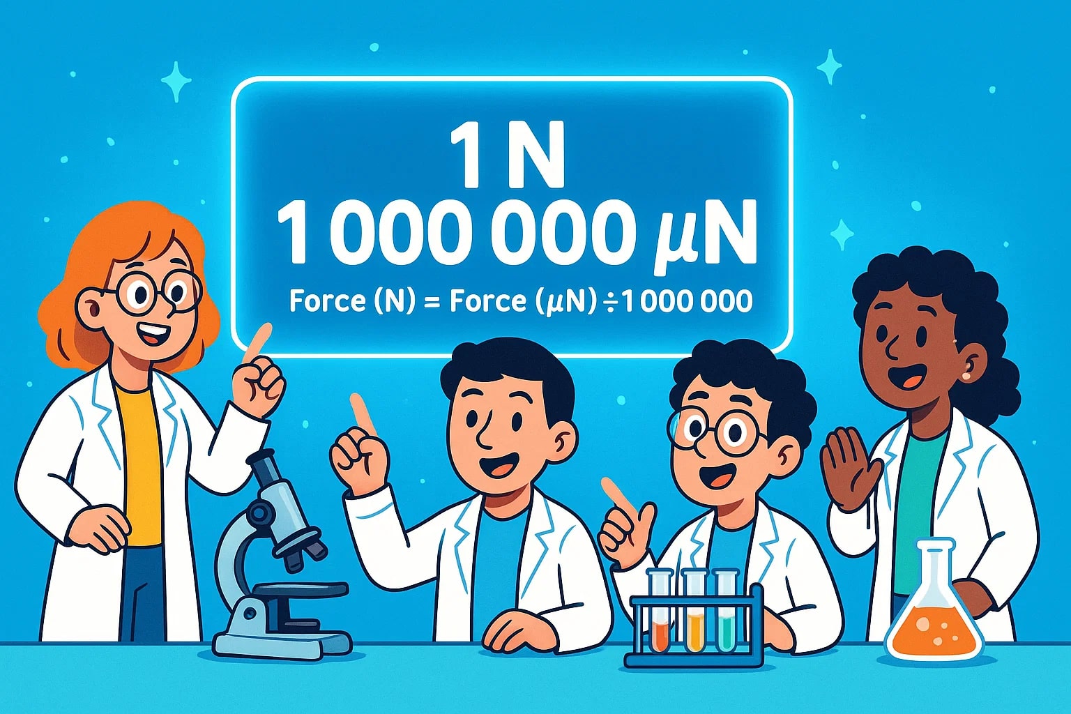 ตัวแปลงไมโครนิวตันเป็นนิวตัน