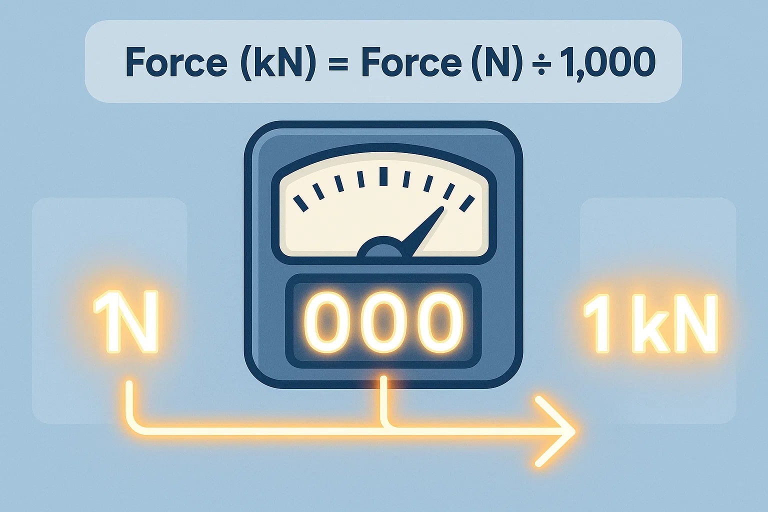 ตัวแปลงนิวตันเป็นกิโลนิวตัน