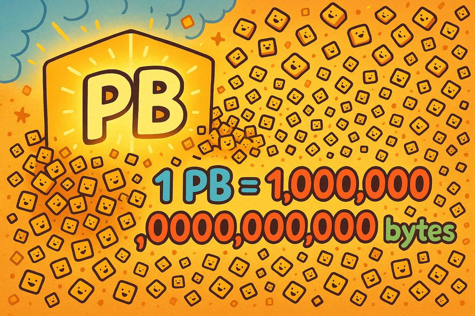 เครื่องมือแปลง Petabytes เป็น Bytes