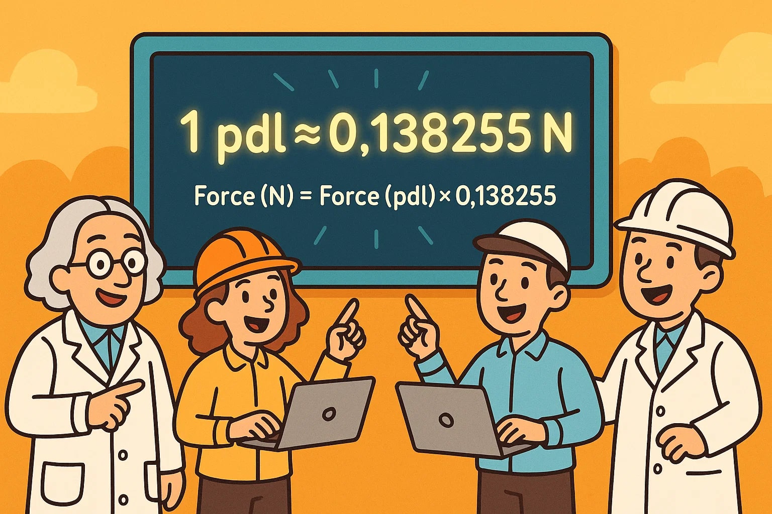 เครื่องมือแปลงจากปอนดัลเป็นนิวตัน