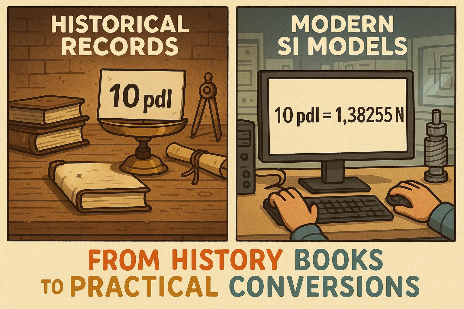 เครื่องมือแปลงจากปอนดัลเป็นนิวตัน