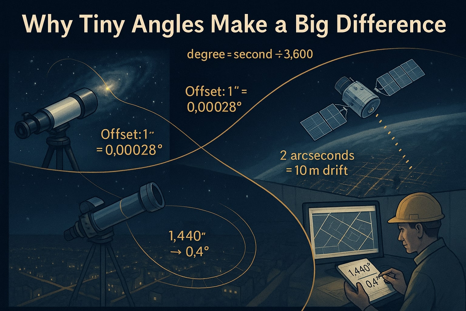 เครื่องมือแปลงวินาทีเป็นองศา