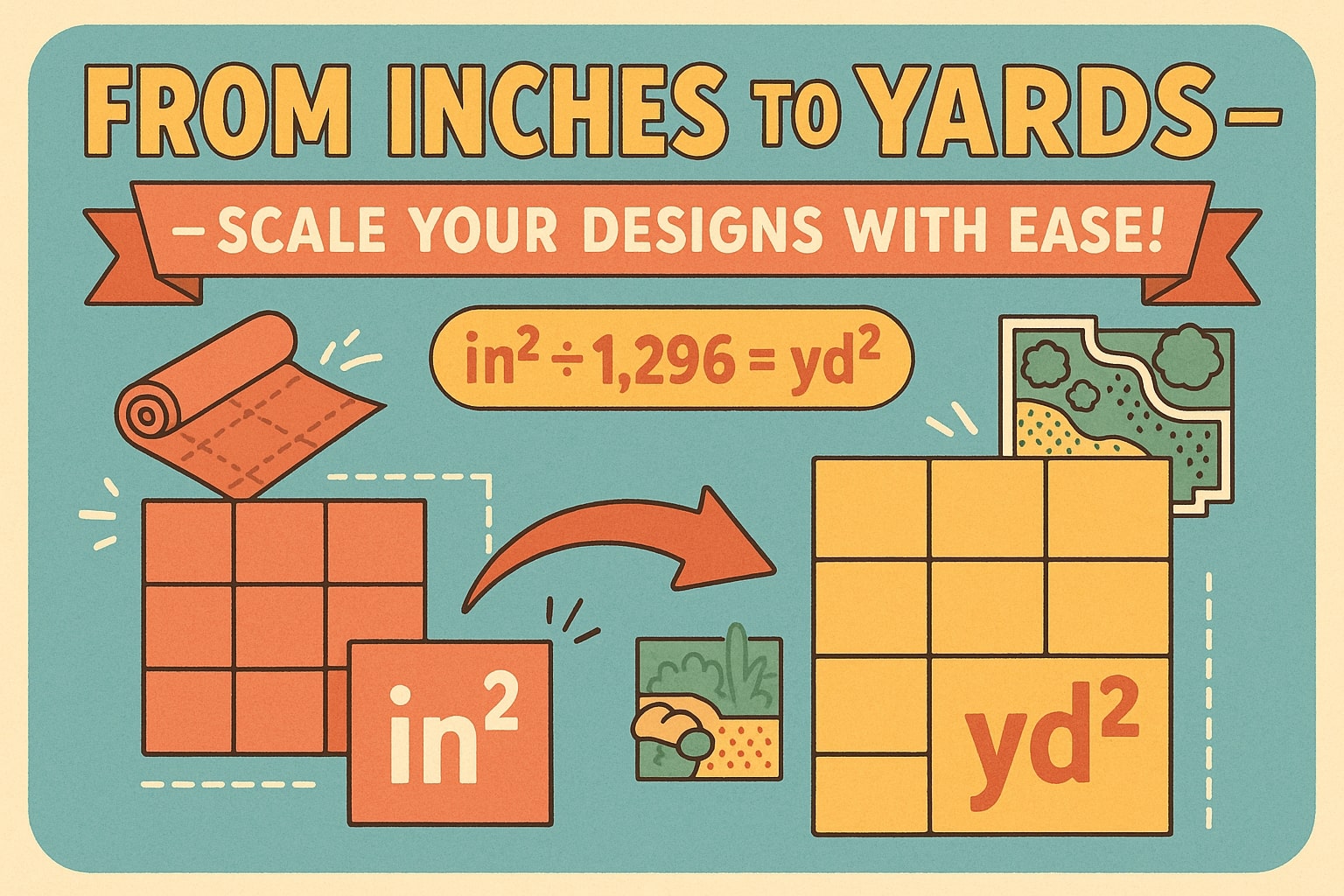 เครื่องมือแปลงจากตารางนิ้วเป็นตารางหลา