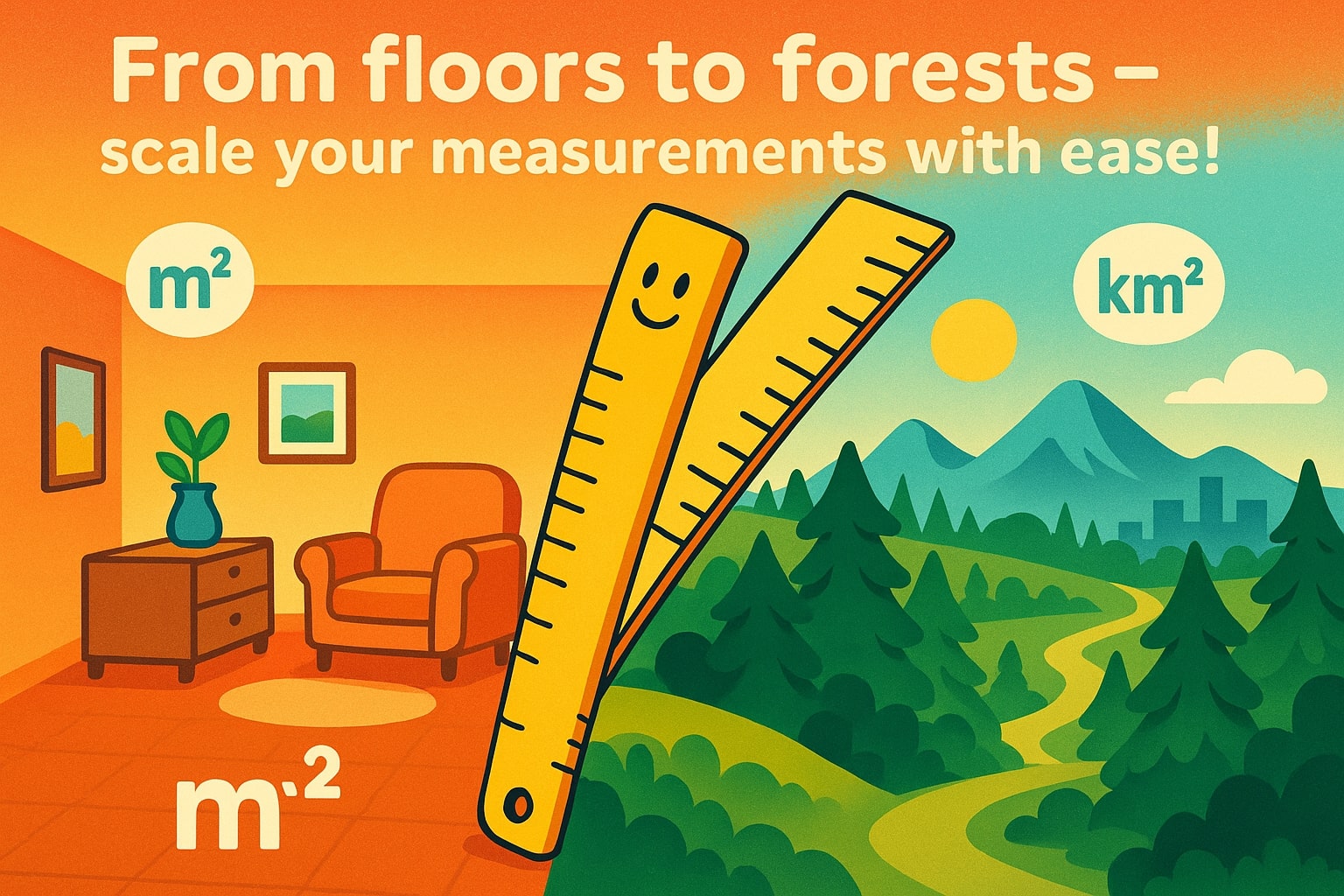 เครื่องมือแปลง ตารางเมตร เป็น ตารางกิโลเมตร