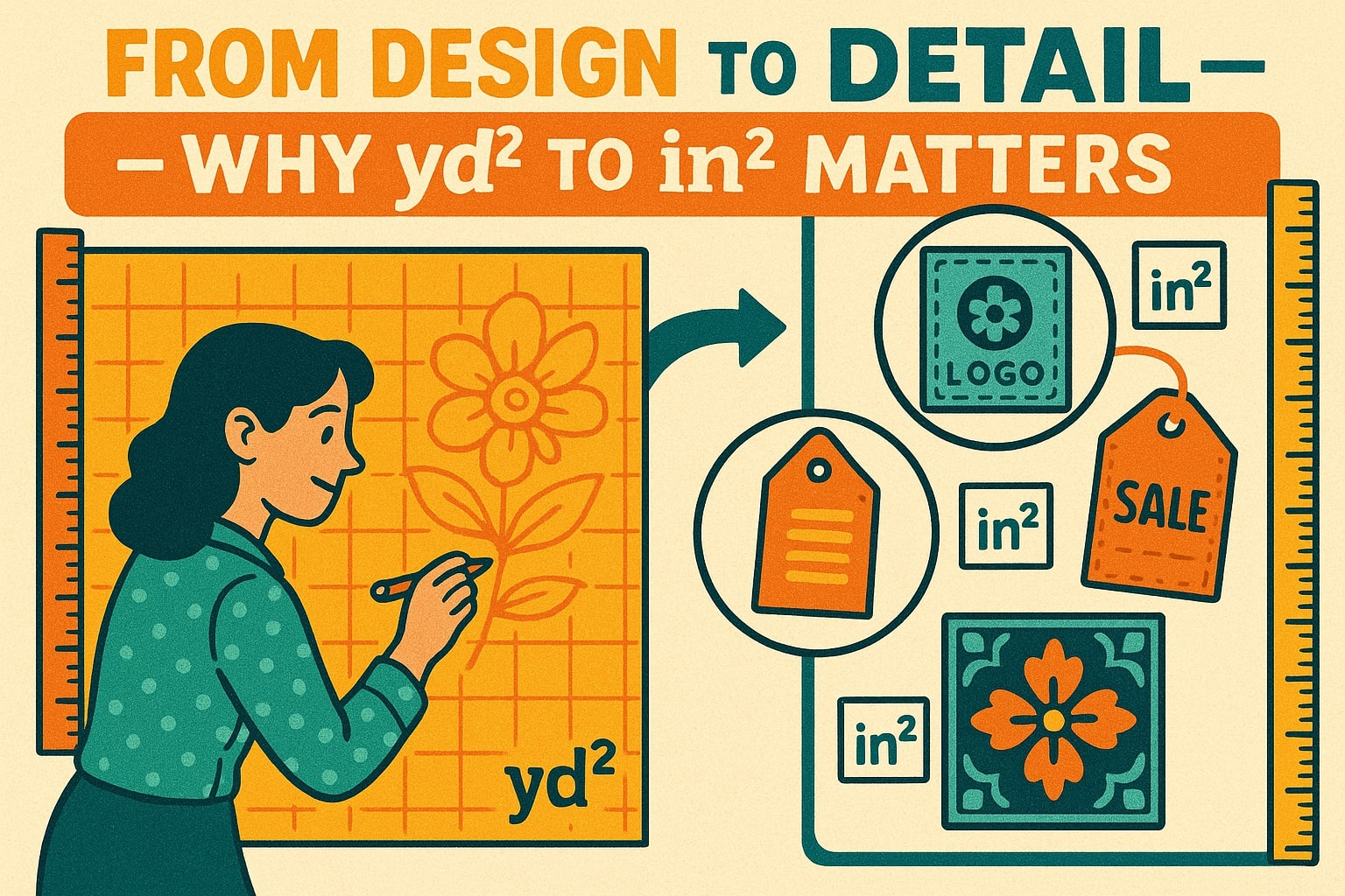 ตัวแปลงตารางหลาเป็นตารางนิ้ว