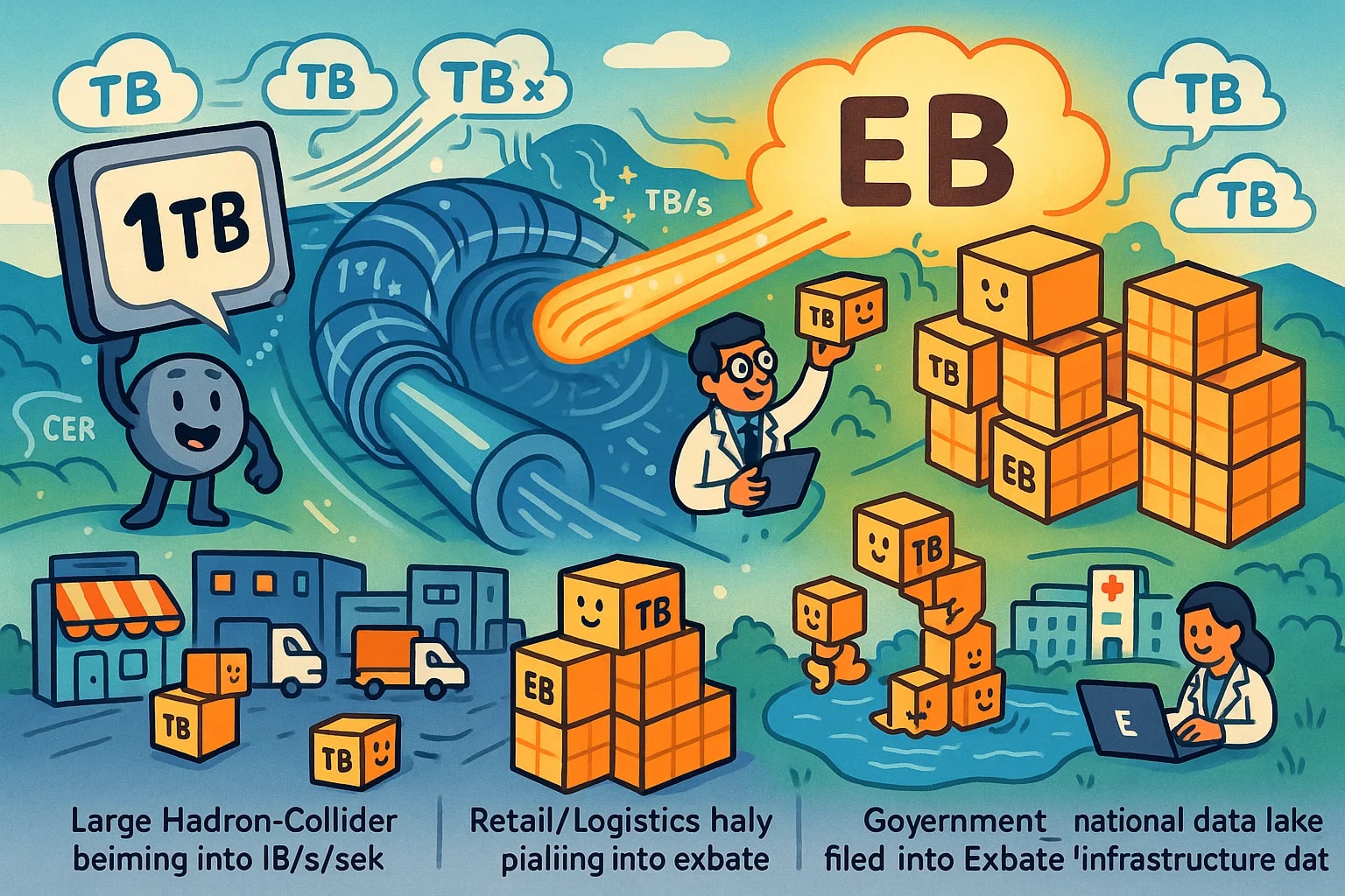 เครื่องมือแปลงเทราไบต์เป็นเอกซาไบต์