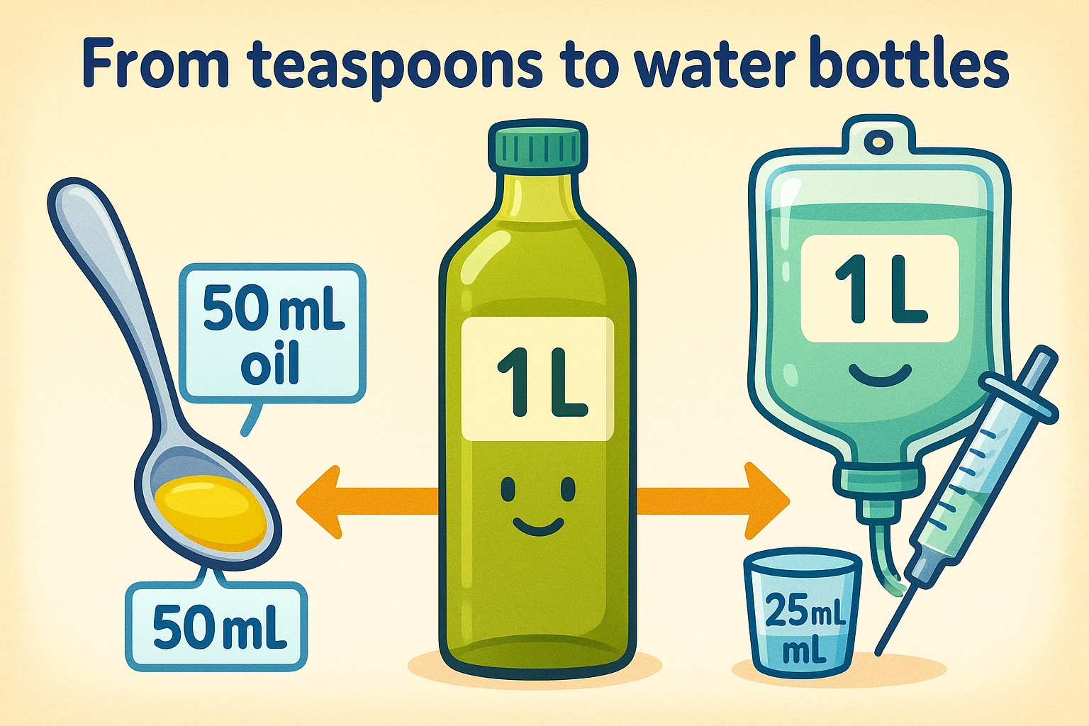 เครื่องมือแปลงมิลลิลิตรเป็นลิตร