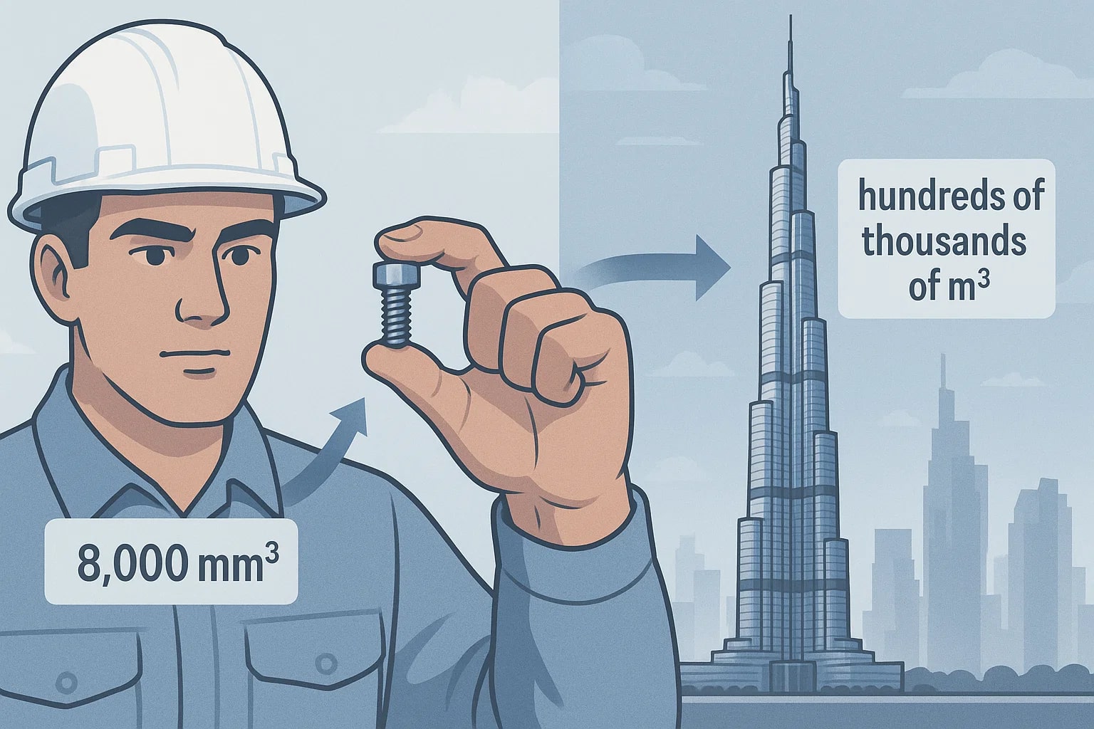 เครื่องมือแปลงลูกบาศก์มิลลิเมตรเป็นลูกบาศก์เมตร