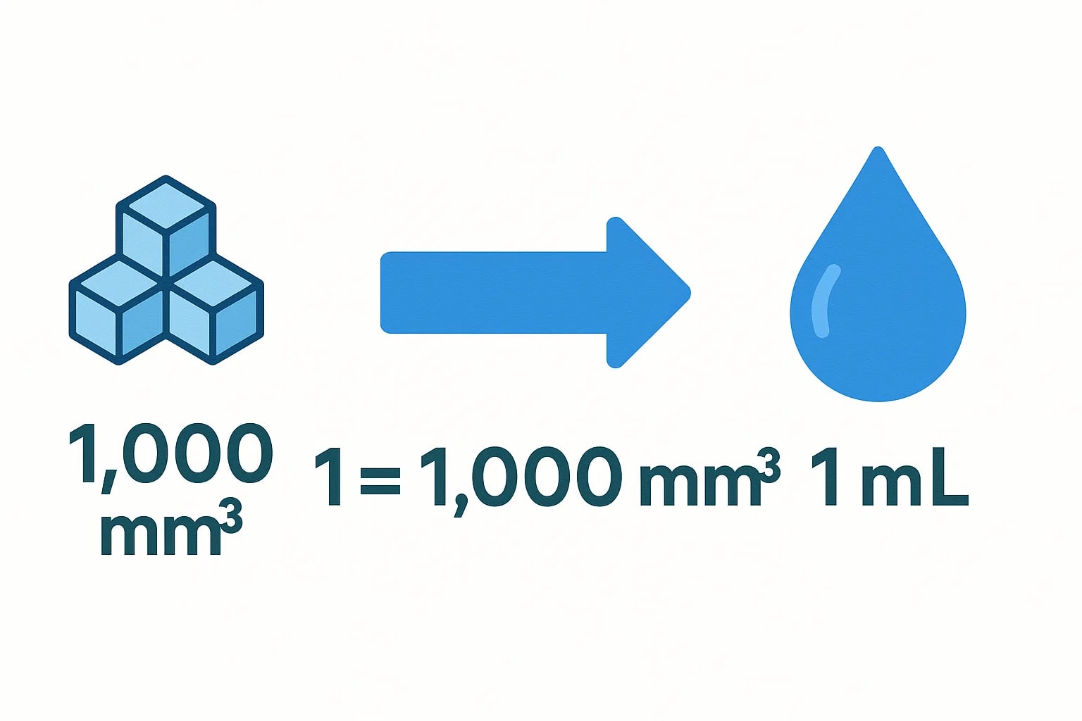 เครื่องมือแปลงลูกบาศก์มิลลิเมตรเป็นมิลลิลิตร