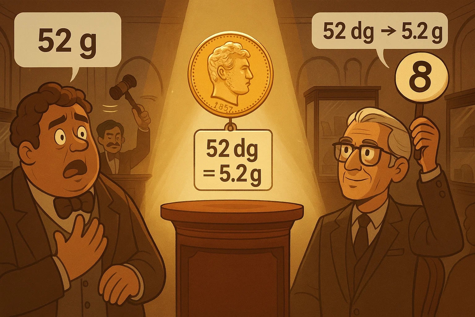 เครื่องมือแปลงเดซิกรัมเป็นกรัม