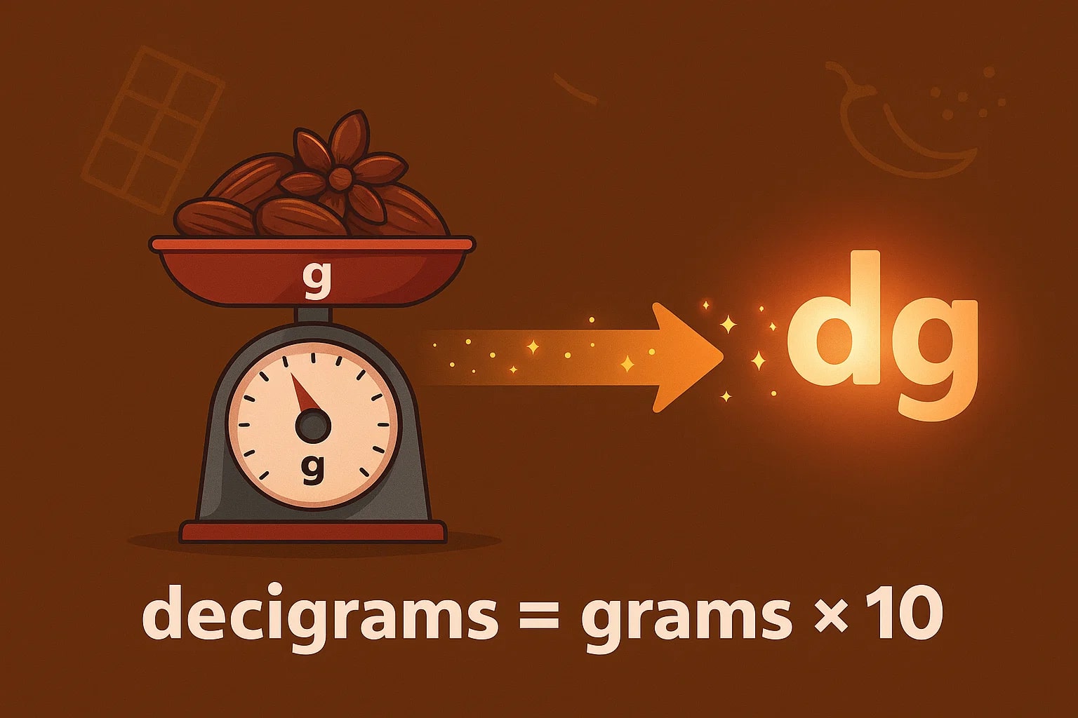 เครื่องมือแปลงกรัมเป็นเดซิกรัม