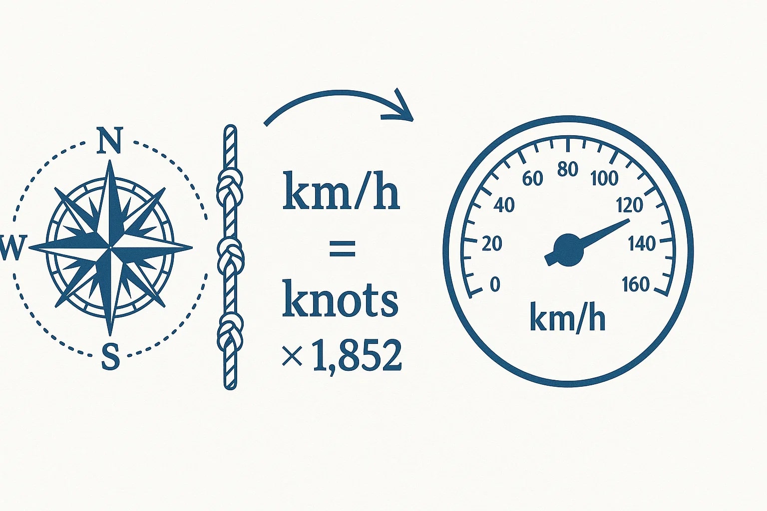 Knot to Kilometer per Hour Converter