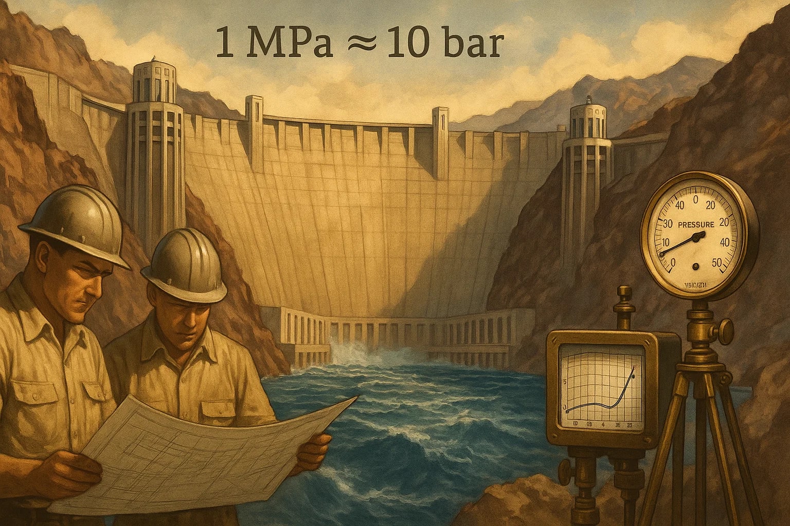 เครื่องมือแปลงหน่วยเมกะปาสกาลเป็นบาร์