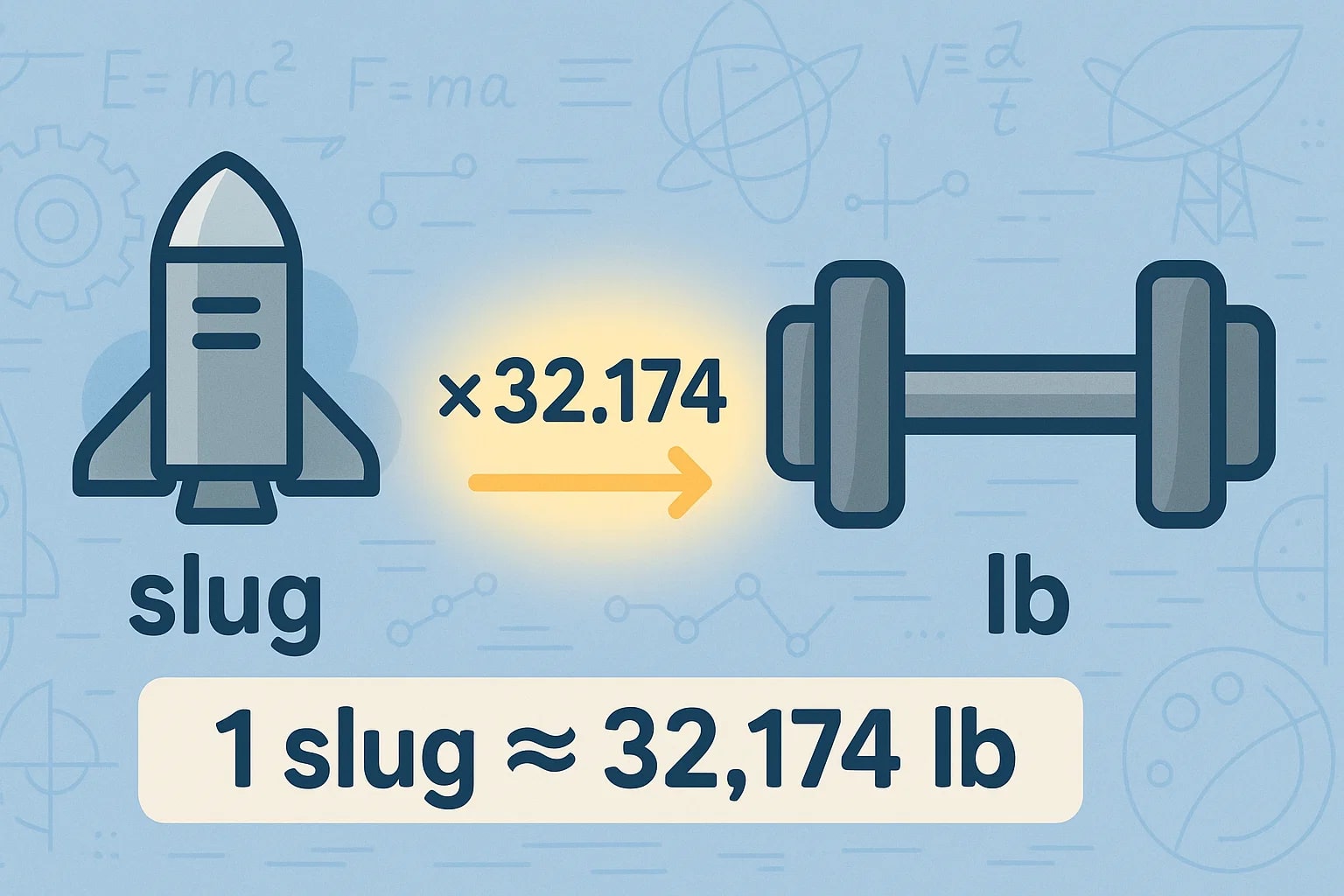 ตัวแปลง Slugs เป็น Pounds