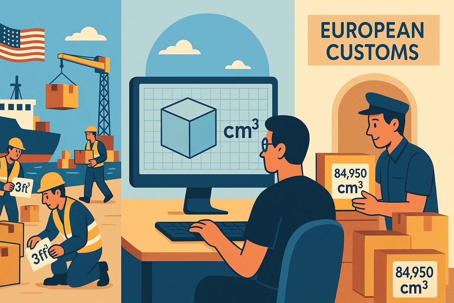 ตัวแปลงลูกบาศก์ฟุตเป็นลูกบาศก์เซนติเมตร