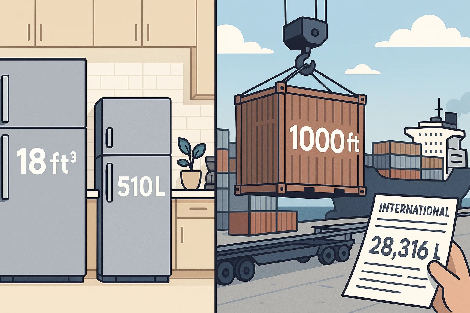 เครื่องมือแปลงลูกบาศก์ฟุตเป็นลิตร