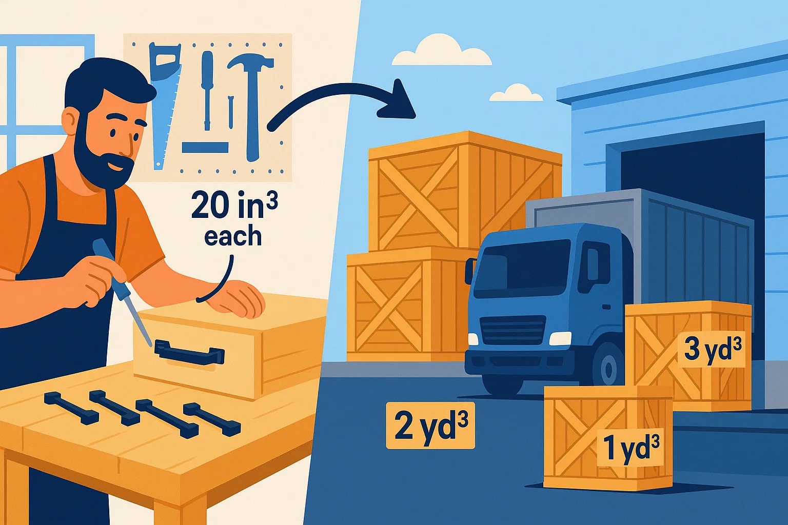 แปลงลูกบาศก์นิ้วเป็นลูกบาศก์หลา