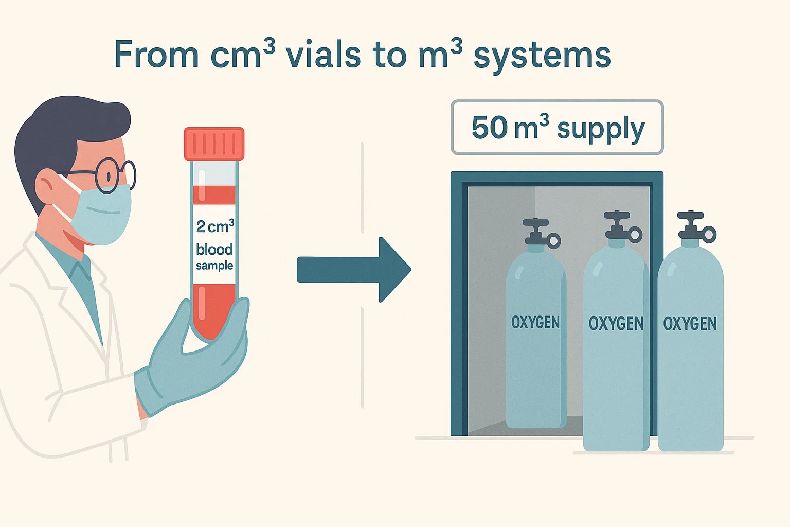 ตัวแปลงลูกบาศก์เมตรเป็นลูกบาศก์เซนติเมตร