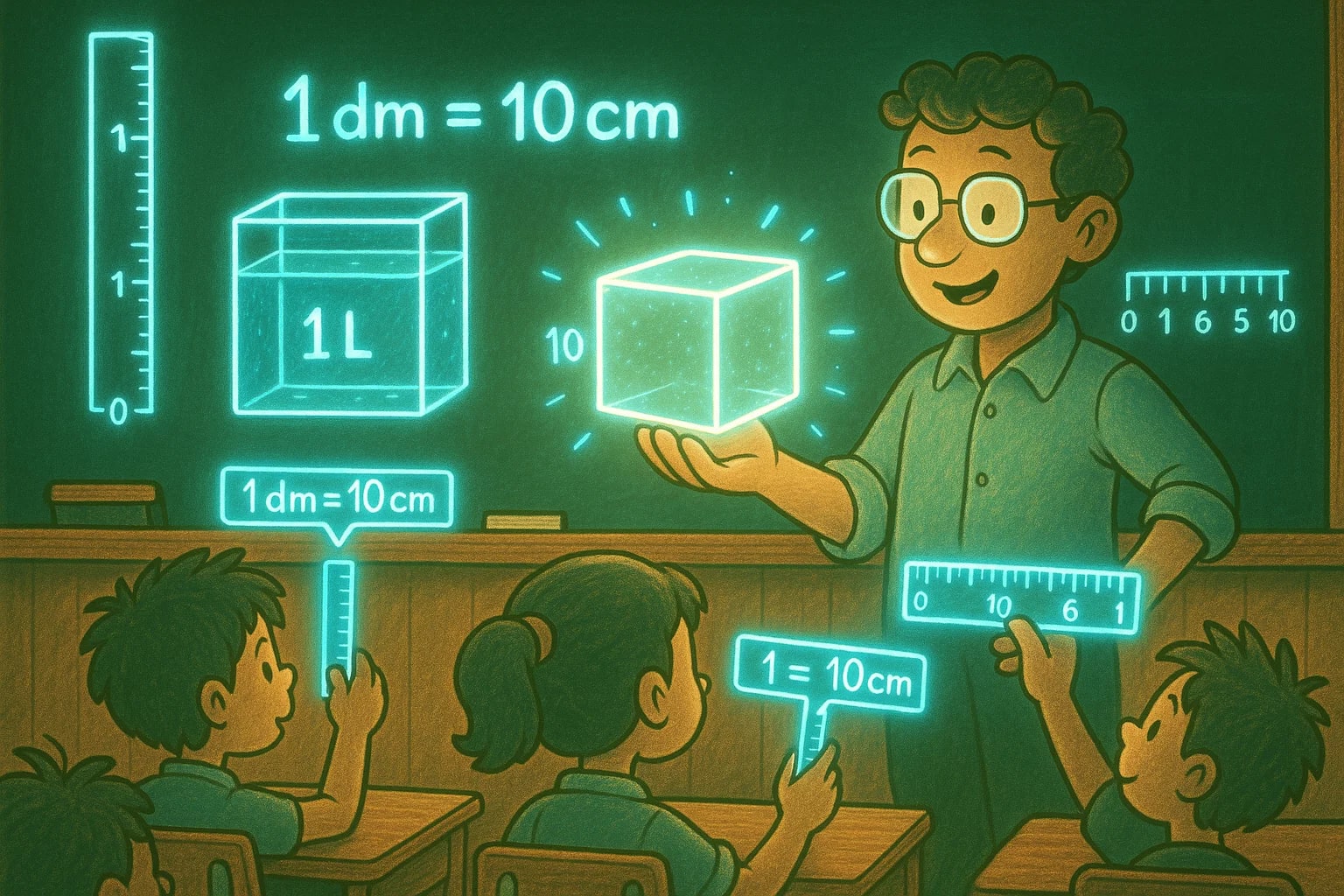 เครื่องมือแปลงหน่วยเดซิเมตรเป็นเซนติเมตร