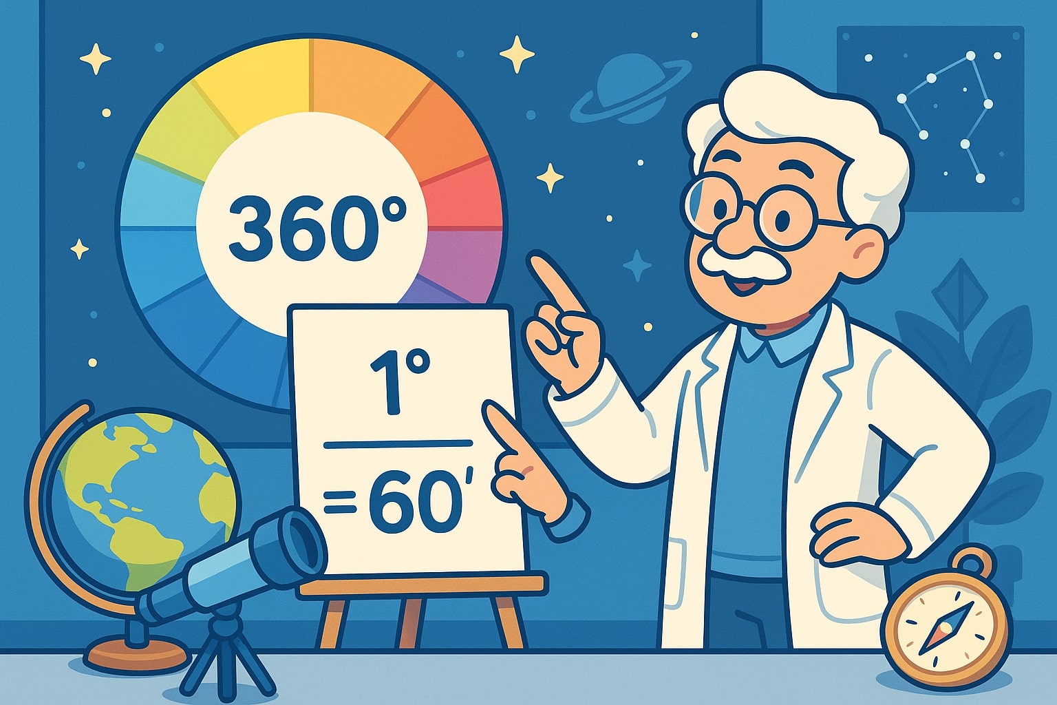 เครื่องมือแปลงองศาเป็นนาที